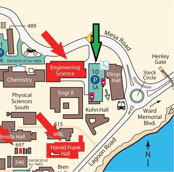 Map of UCSB Lot 10